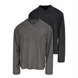 Textured Cropped Structured Cross-Collar Long-Sleeve Tops