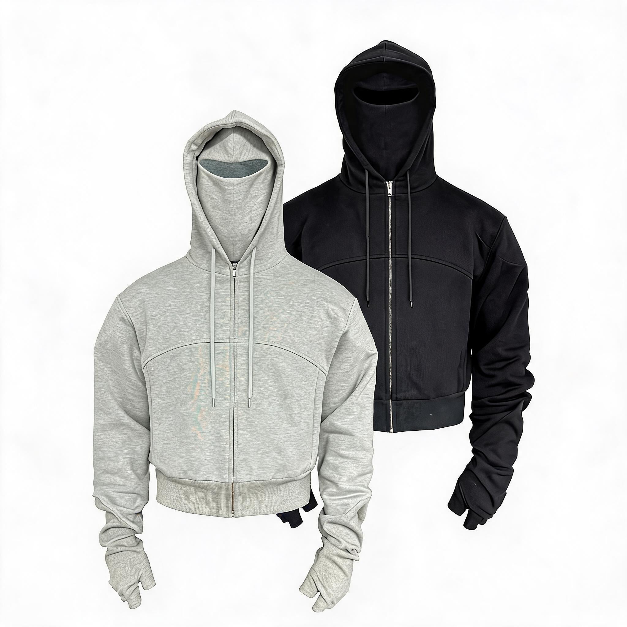 Boxer Hoodie With Five Finger Gloves