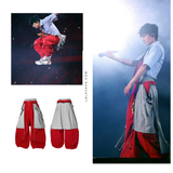 Removable Flap Loose Curved Nylon Pants
