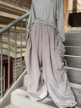 Casual Tie-Dye Ruched Sweatpants