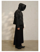 Black Hooded Zip Bee Keeper Jacket