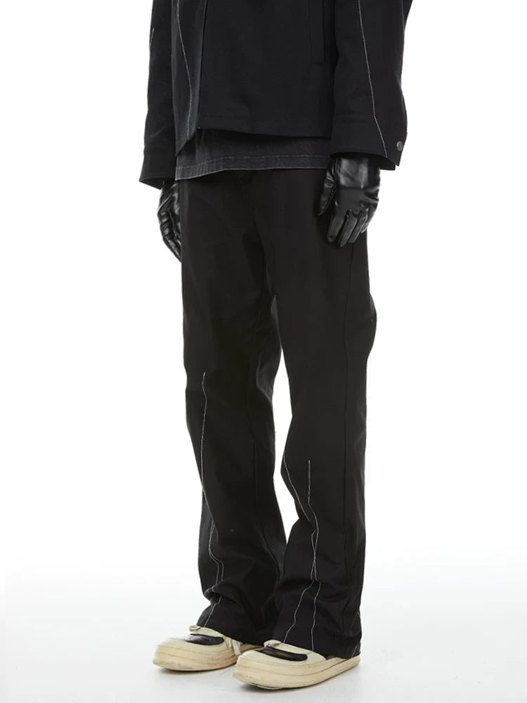 Loose Straight-Leg 360g Twill Pants