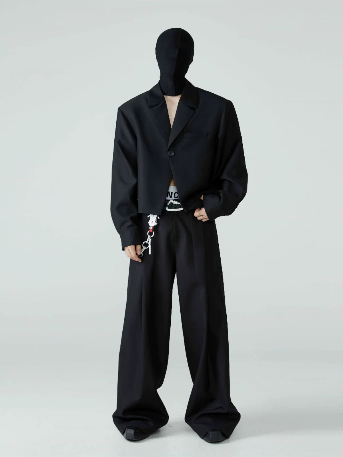 Men's Loose Pleated Wide Leg Pants
