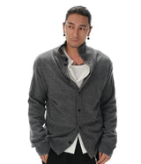 Turtleneck Merino Wool Cashmere Cardigan