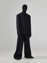 Black Loose Men's Suit Coat