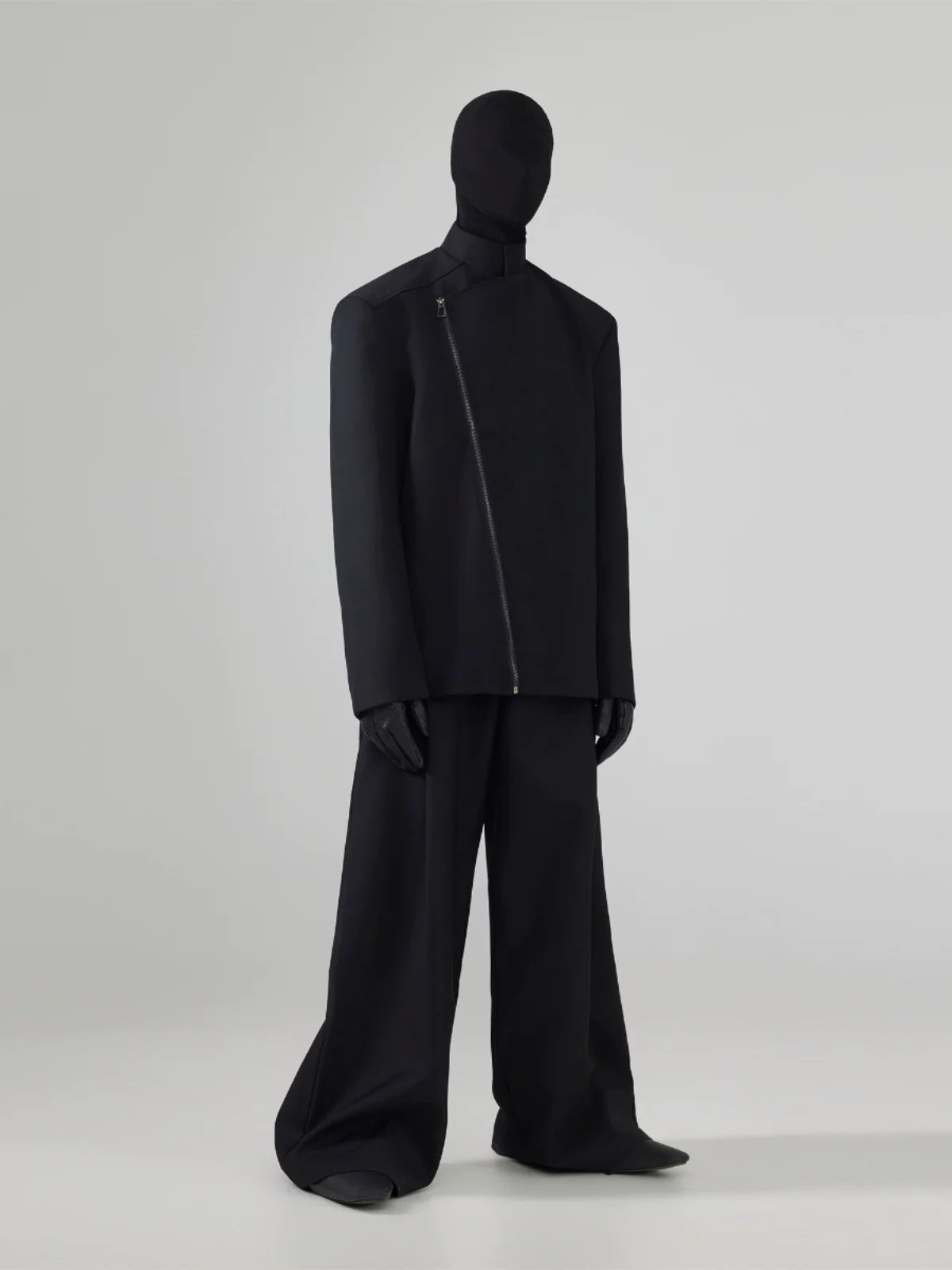 Black Loose Men's Suit Coat
