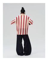 100% Cotton Knit Striped Top