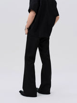 Men's Stretchy Tailored Flared Casual Pants