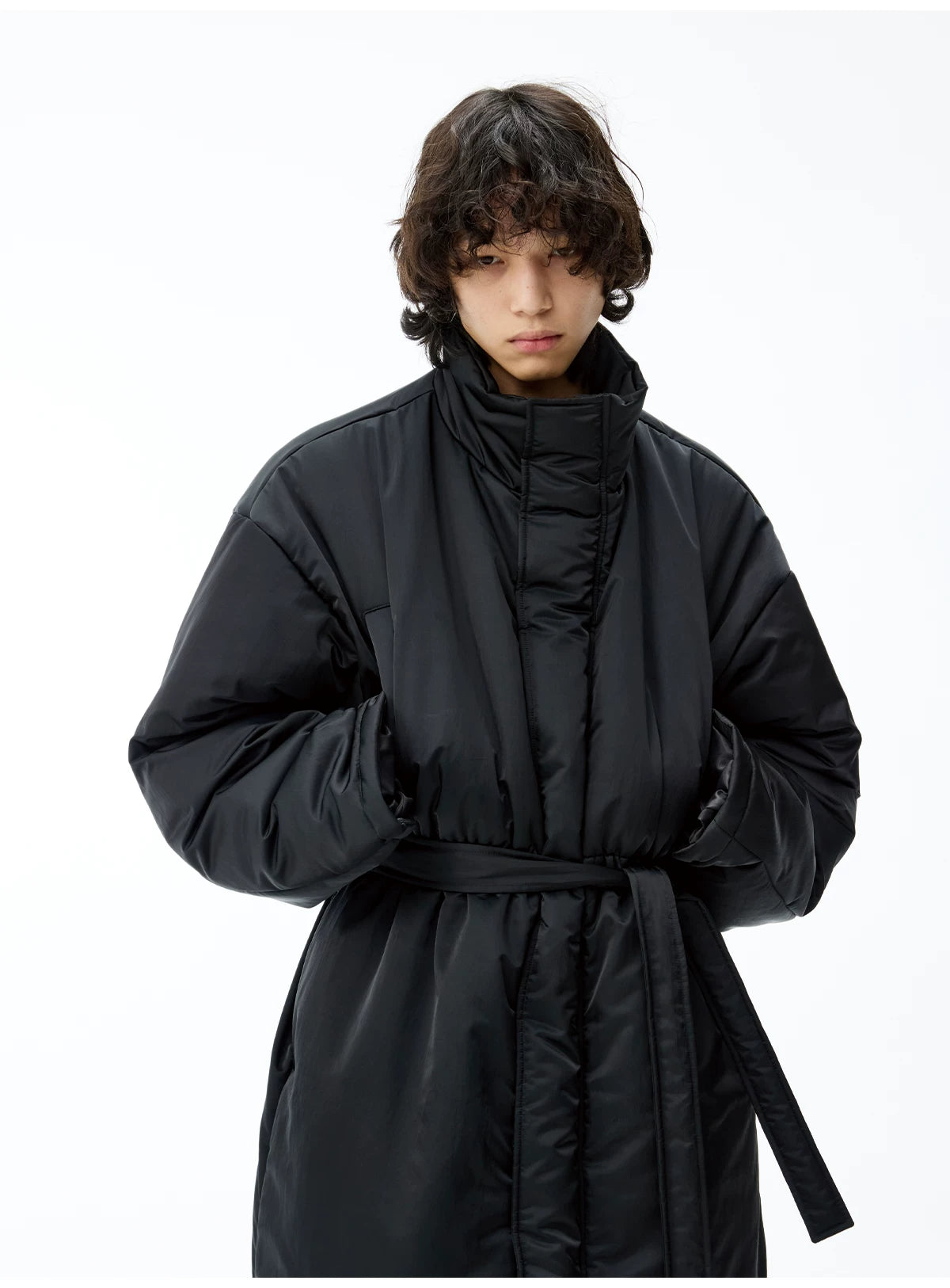 Waist-Cinched 3M Padded Parka
