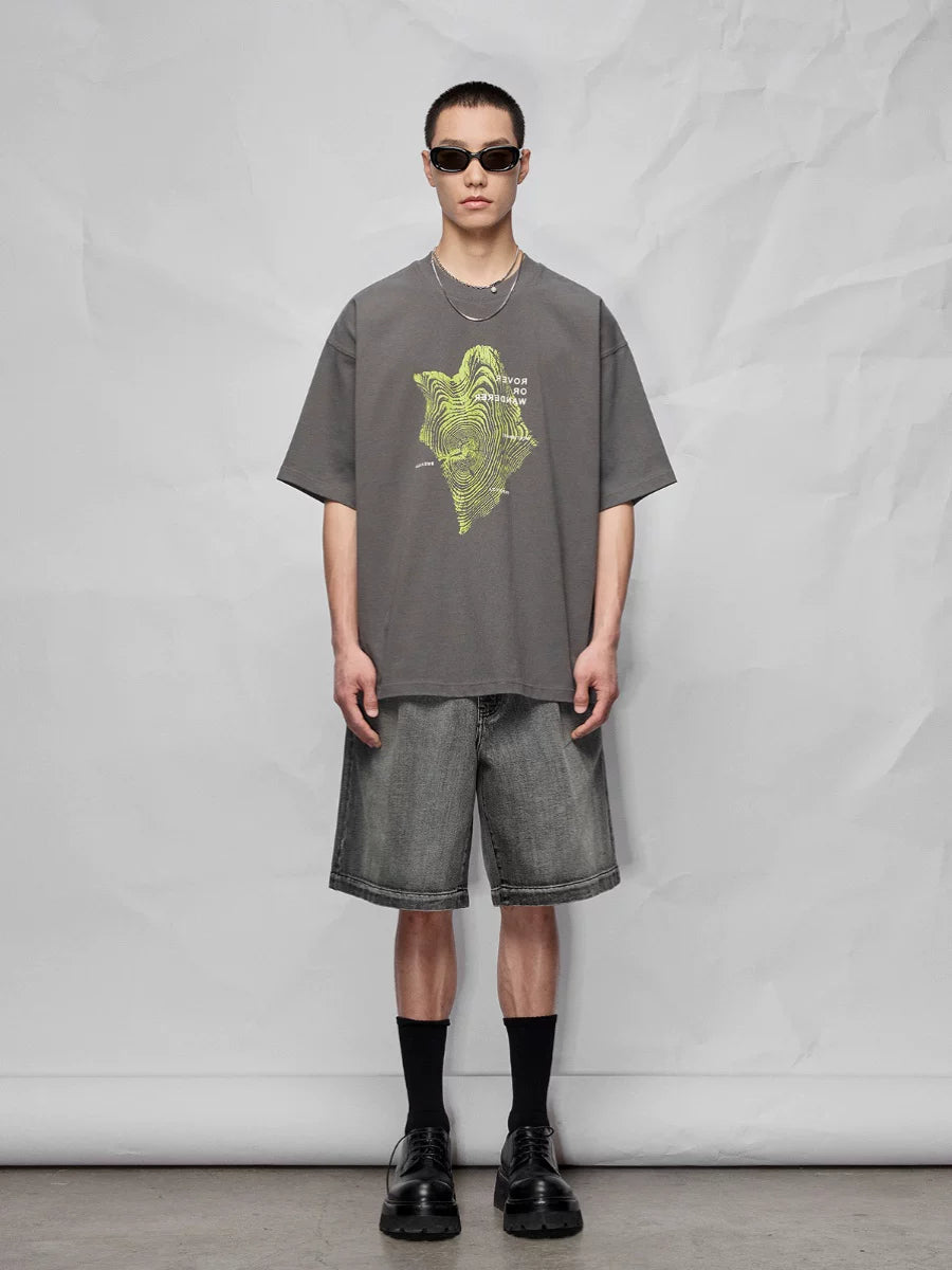 Oversized Graphic Print Tee