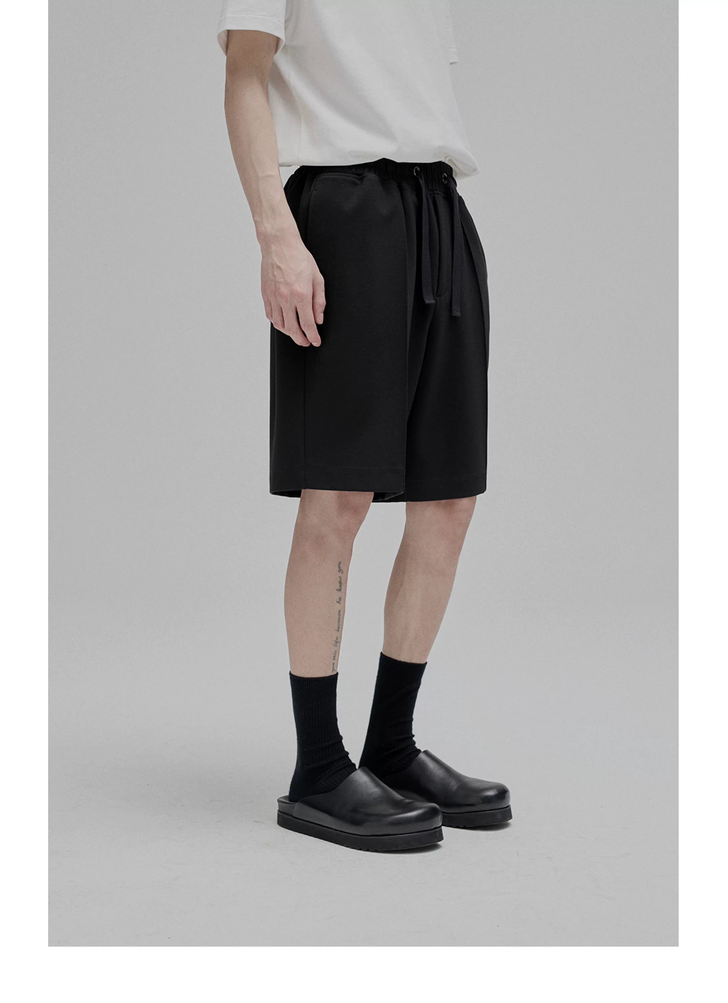 Tie Waist Straight Leg Knit Pants