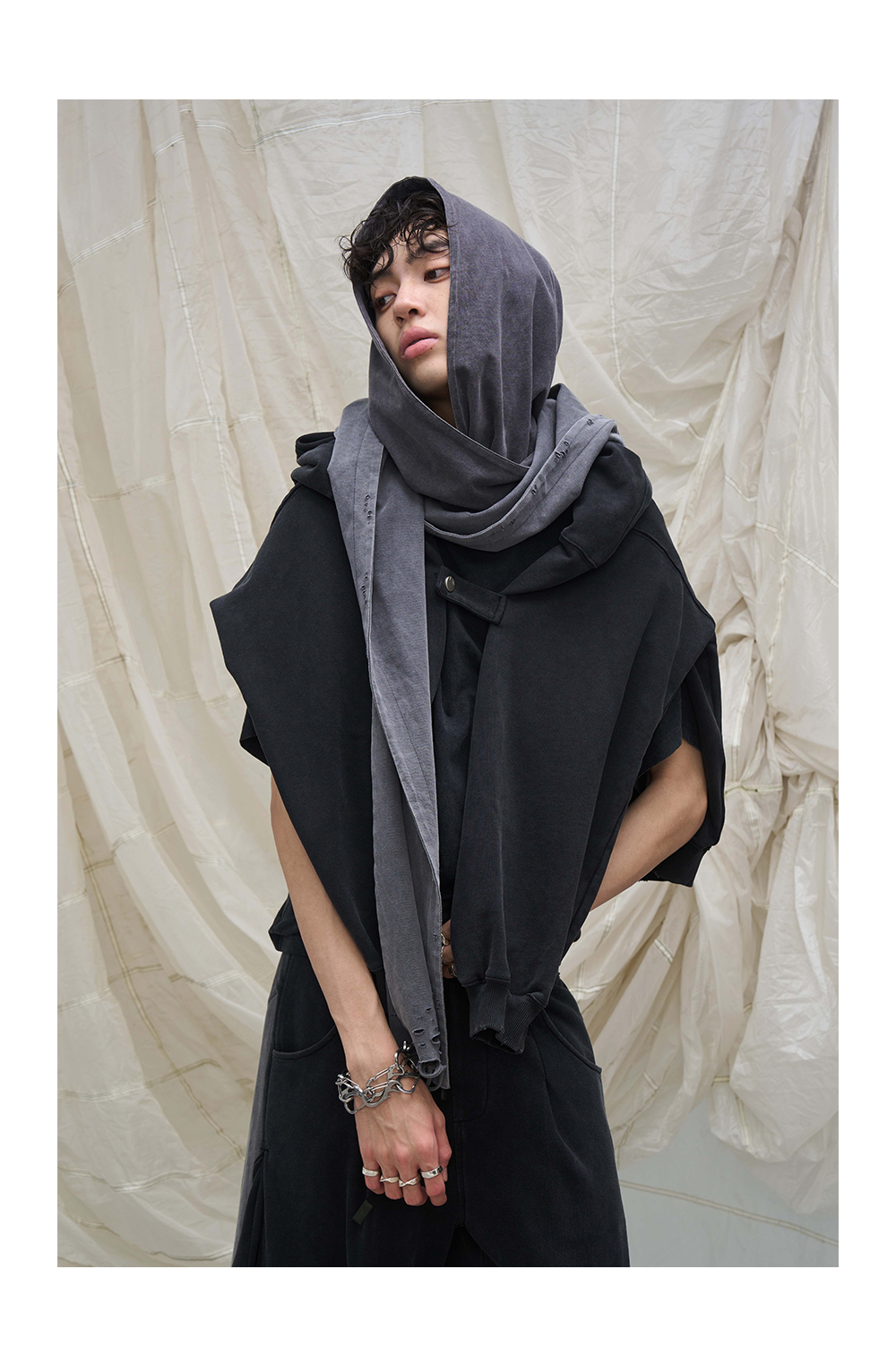 Detachable Decor Scarf Hood