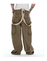 Men's Loose Multi-pocket Flare Cargo Pants