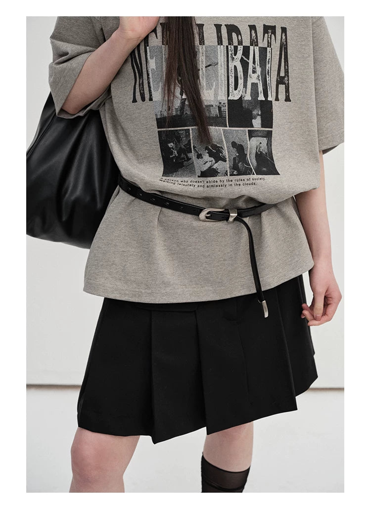 300G Double Yarn Printed Tee