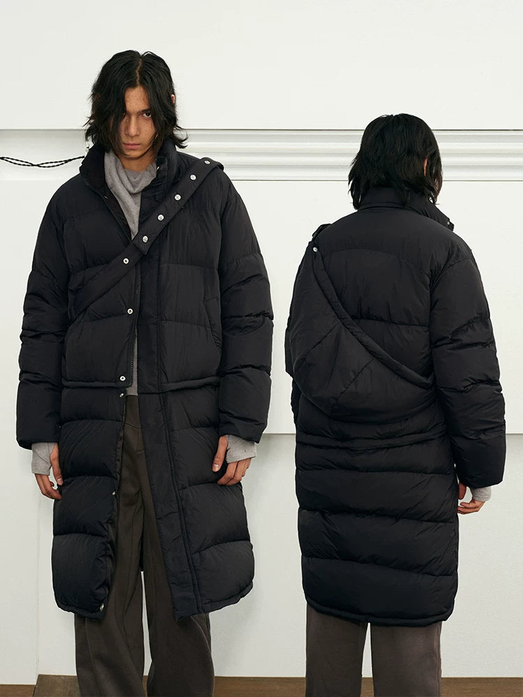 Versatile 90% Down Detachable Waterproof Jacket