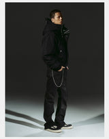 Dark 3M Oversized Hooded Bomber Jacket