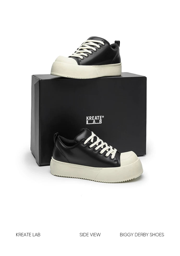 Nappa Leather Low-top Chunky Sneakers