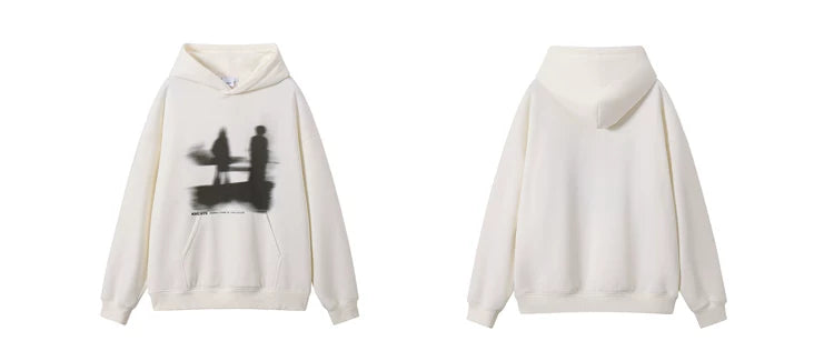 Lost Sandbar Print Fleece Hoodie