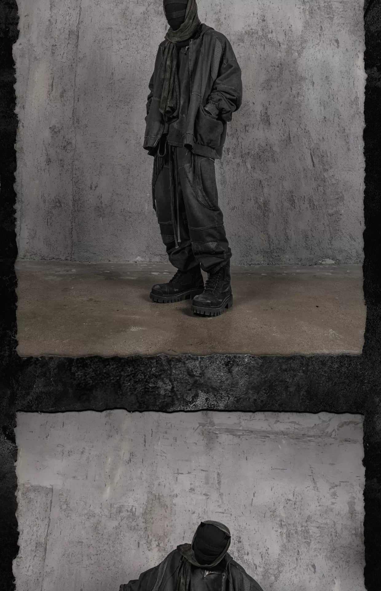 Demon Tooth Heavyweight Distressed Cuffed Sweatpants