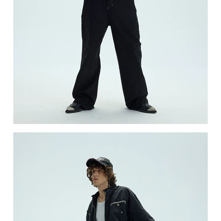 Chained Short Mock Neck Puffer Coat
