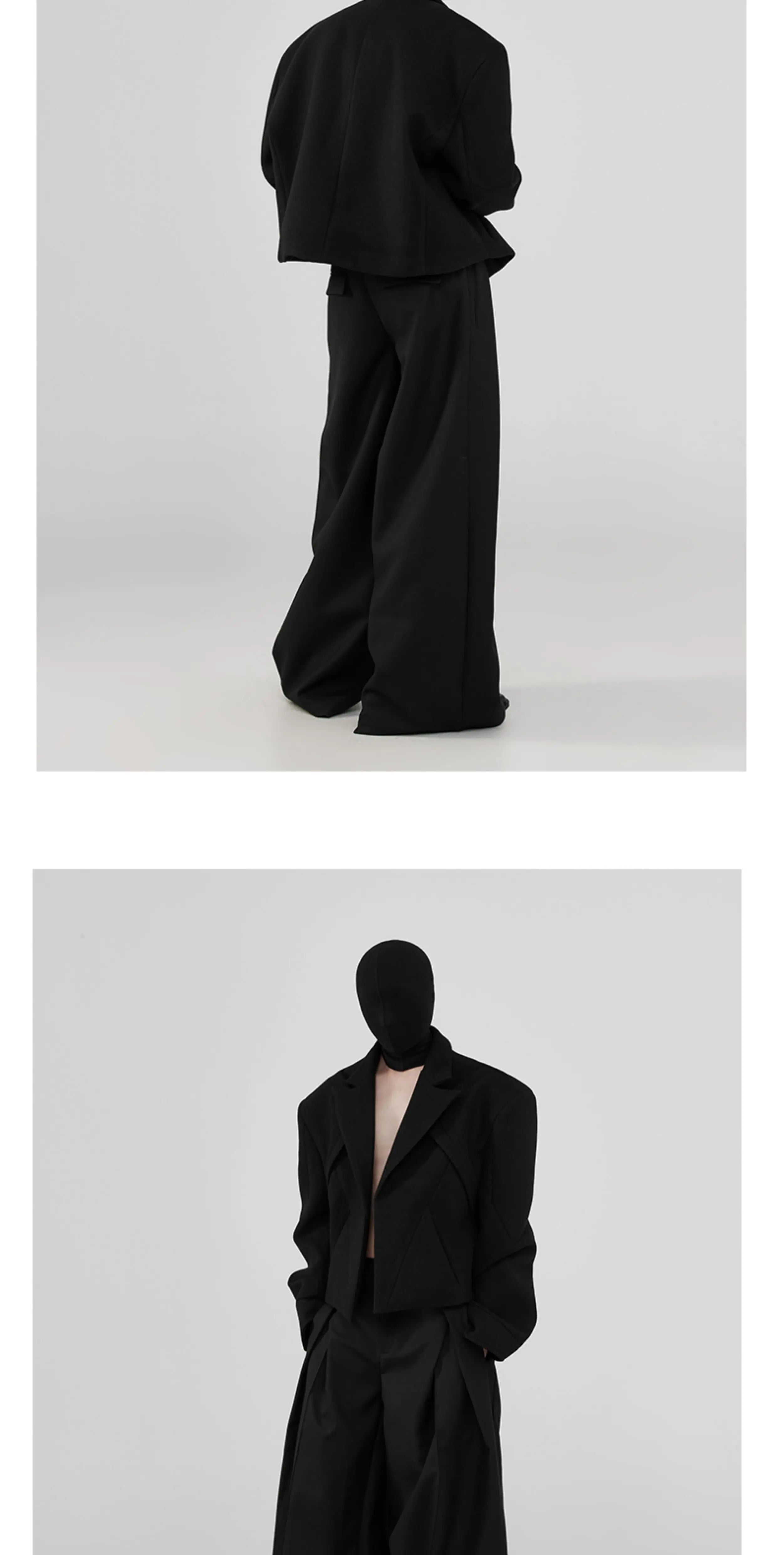 Wrinkle-Free Pleated Loose Wide Leg Pants