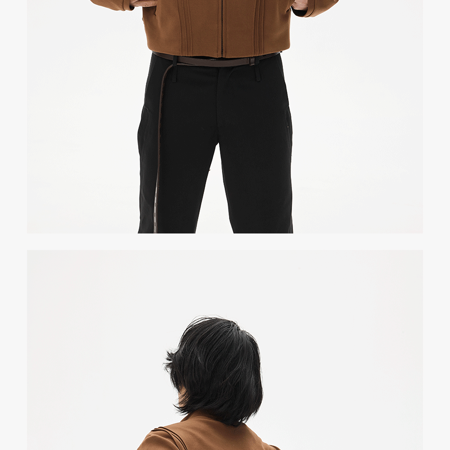 Soft Space Cotton Boxy Zip Sweatshirt