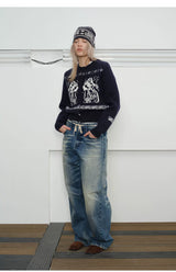 Men's Vintage Washed Loose Jeans