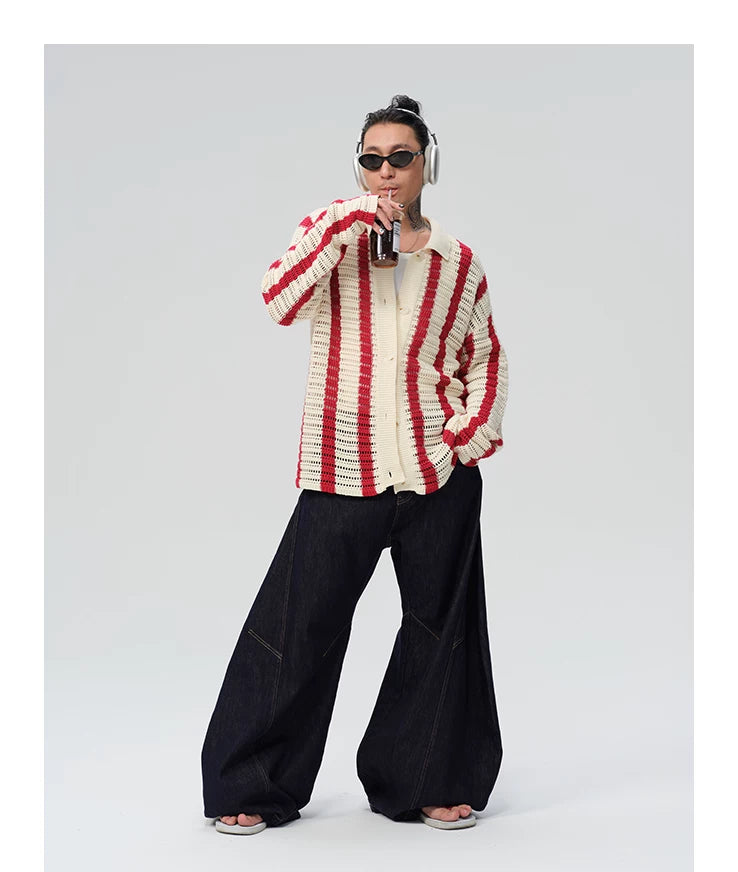 100% Cotton Knit Striped Top