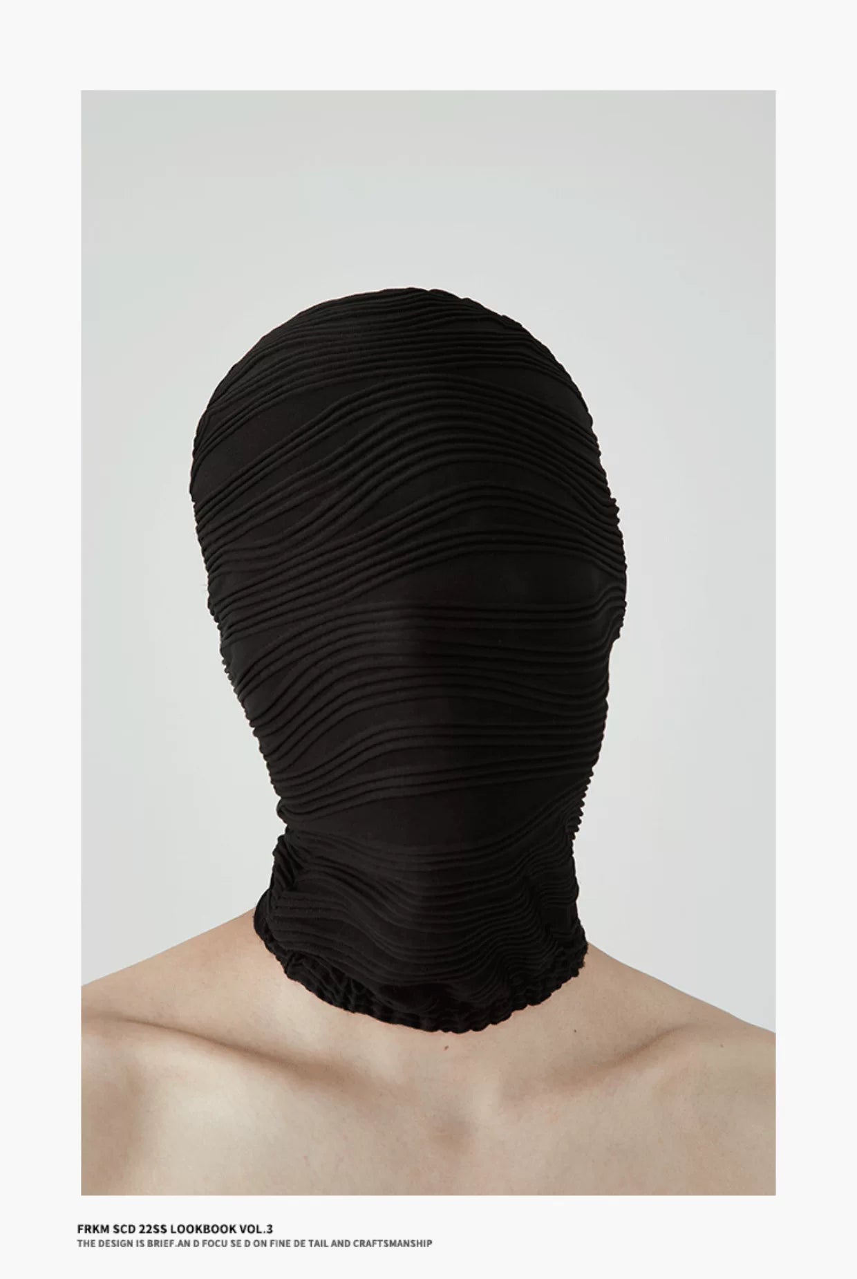 Unisex Black White Balaclava Mask