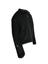 Men's Double Zipper Wool Jacket
