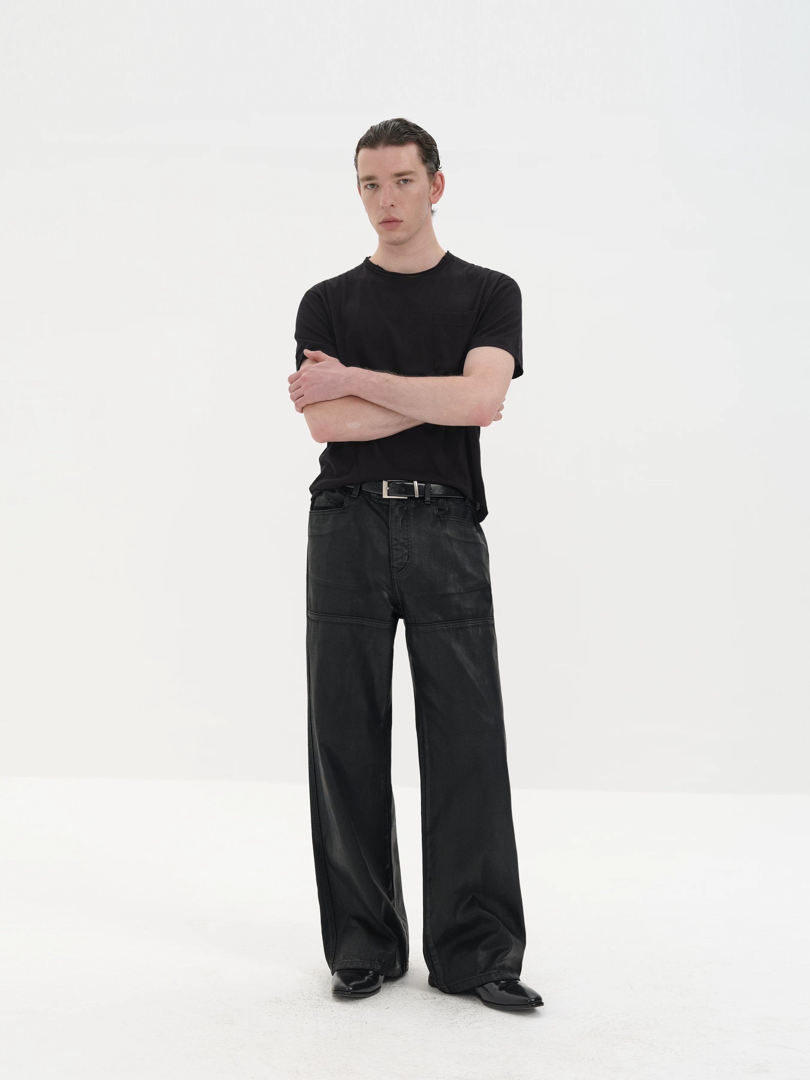 Chest Pocket Silk Cotton Tees