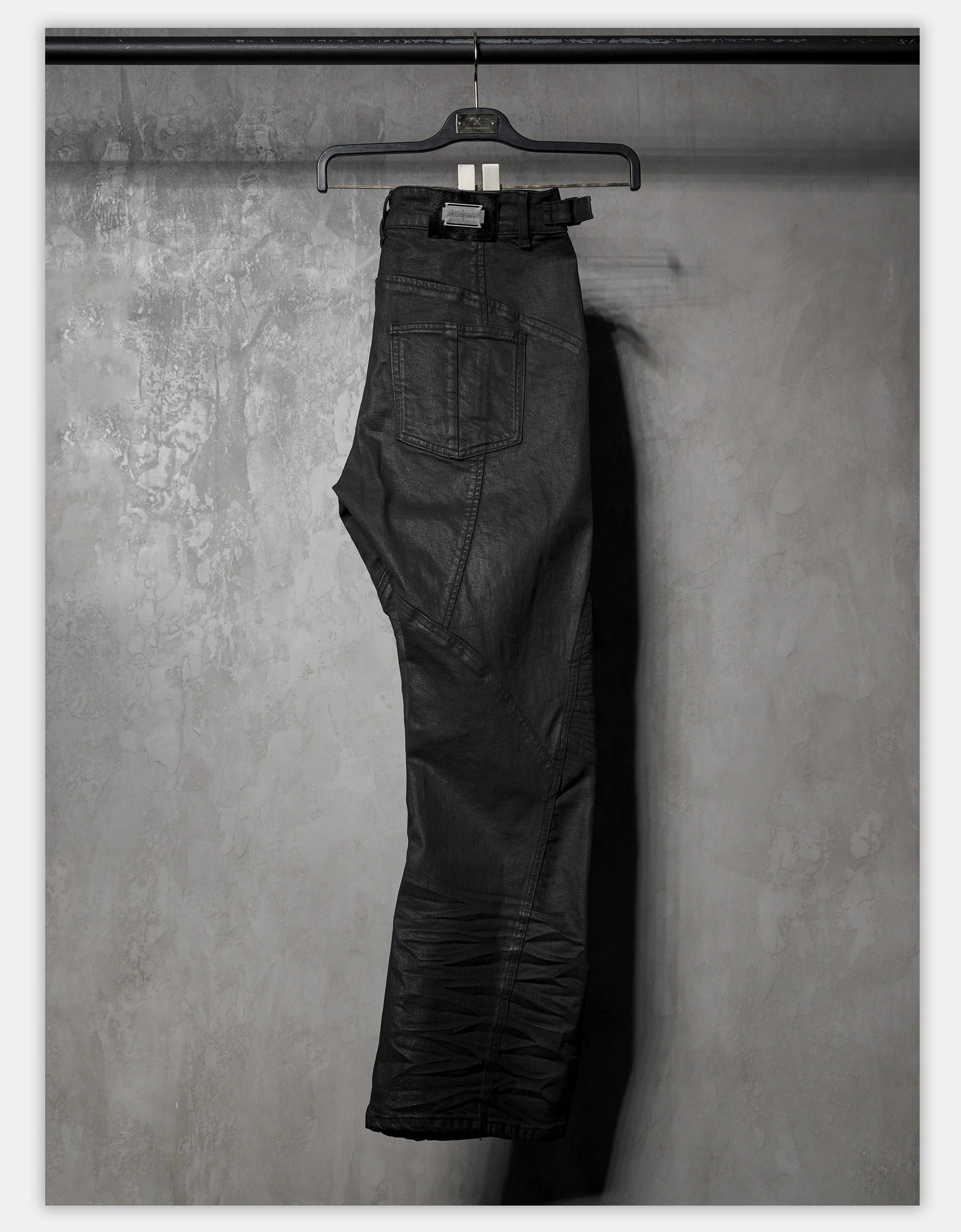 Dark Wash Distressed Stretch Denim Jeans