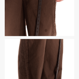 Men's Rivet Washed Distressed Straight Pants