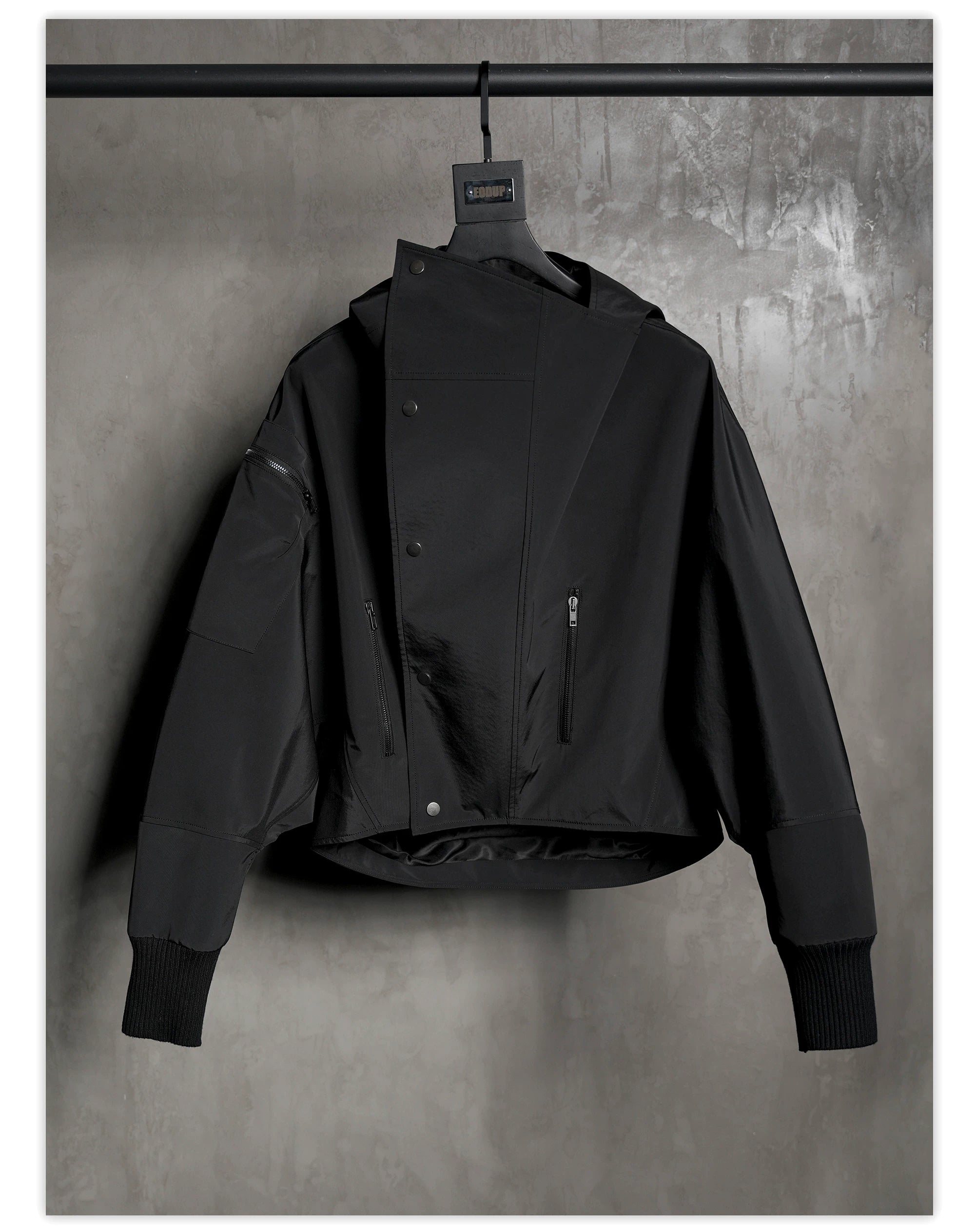 Batwing Sleeve Hard Shell Jacket