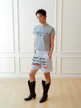 Unisex Vintage Striped Letter Print Boxers
