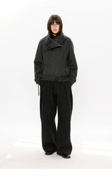50% Merino Wool Set-Shoulder Zip Jacket