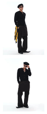 Solid Merino Wool Slim Cardigan