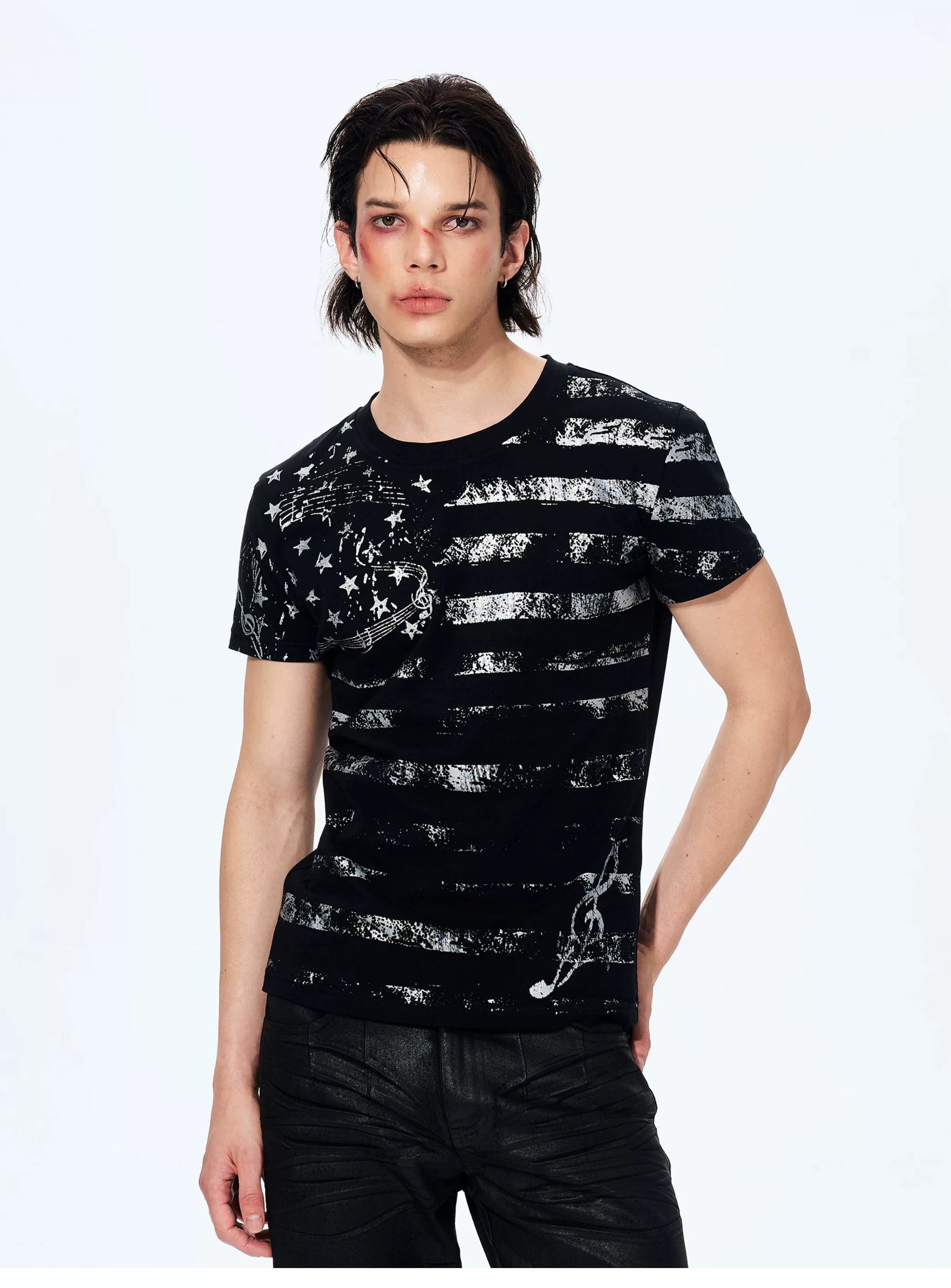 Men's Star Print Street Tee