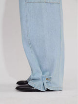 Three-Piece Raw Hem Curved Jeans