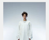 Long Sleeve Unisex Litchi Patch Tee