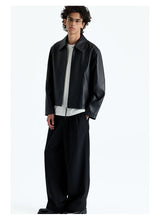 Short Zip Sheepskin Jacket