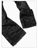 Distressed Straight Cut Jeans