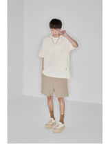 Plaid Multi-Pocket Elastic Waist Shorts