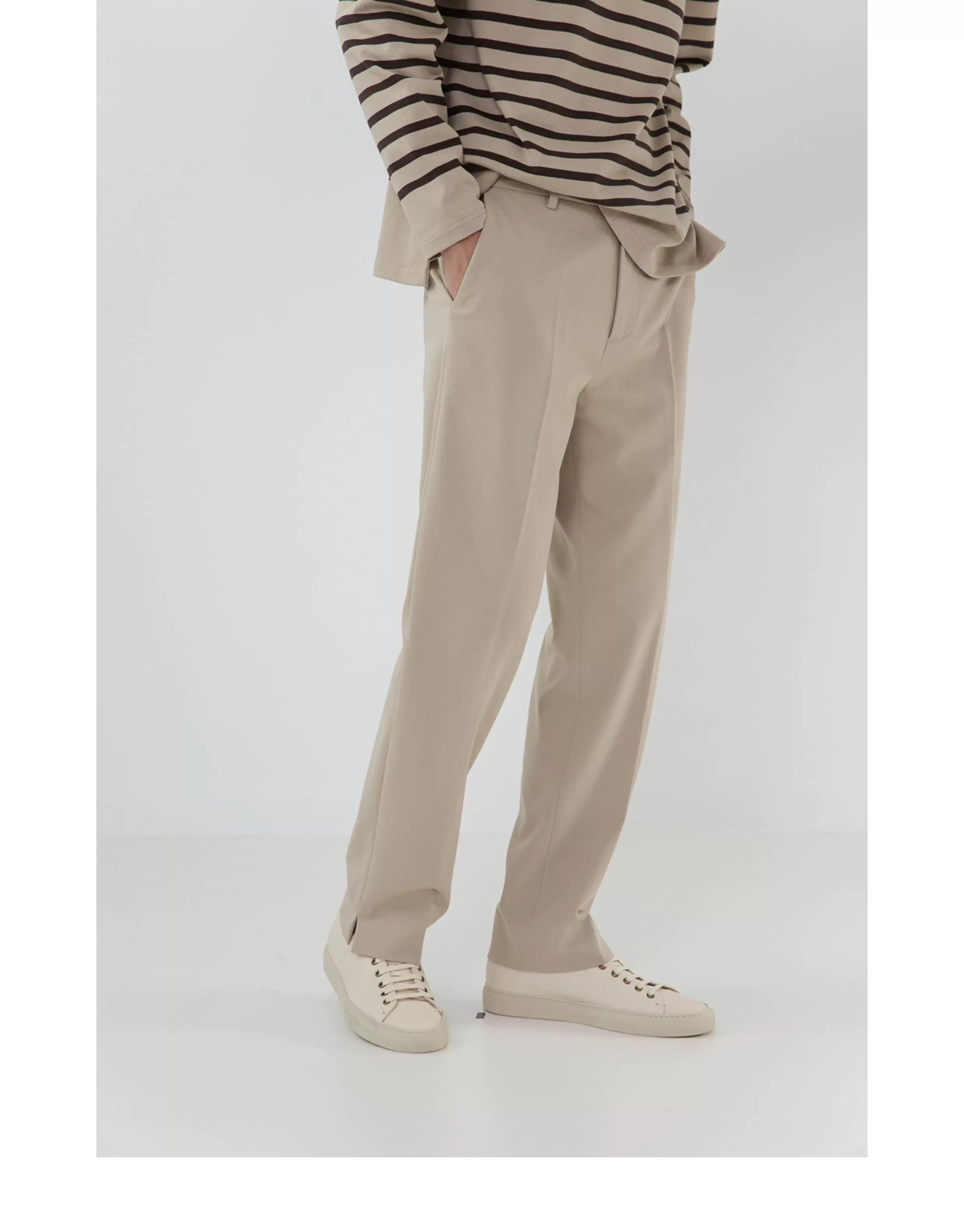 Drapey Straight Split Lounge Pants