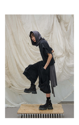 Cropped Washed Detachable Pocket Sweatpants