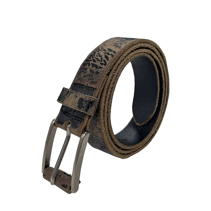 Vintage Cracked Full Grain Leather Belt