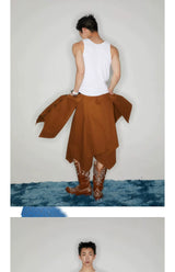 Vintage Y2K Double Layer Button Skort