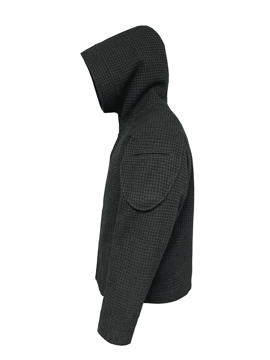 Black Hooded Zip Bee Keeper Jacket