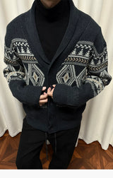 Autumn Fair Isle Shawl Collar Cardigan