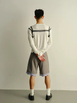 Lightweight Slim Rope Print Lyocell Top